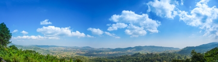 Mountain view point at central part of Thailandの写真素材