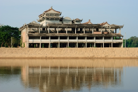 China building abandoned architecture.の写真素材