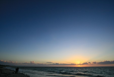 Sunset at the sea taken from Perth WA Australiaの写真素材