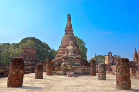 archaeological site Sukhothaiの写真素材
