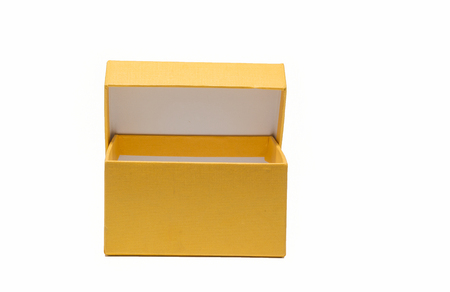 yellow box for decorate or keep somethings