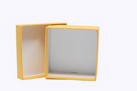 yellow box for decorate or keep somethings