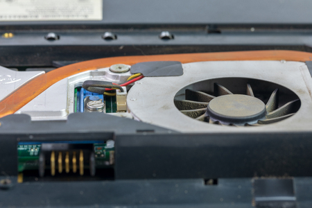 Parts of electronic from notebook and laptop for clean dust and repair and change part it errorの写真素材