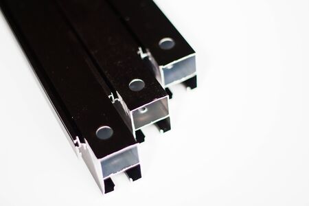 Aluminum cross sectionの写真素材