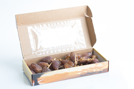 Phoenix dactylifera in a white background boxの写真素材