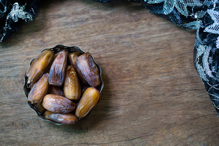 The fruit that Muslims eat in Ramadan kareem.の写真素材