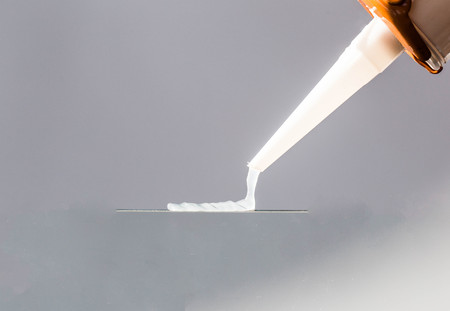 Silicone adhesive for construction.の写真素材