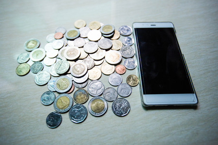 Thai baht on the floor