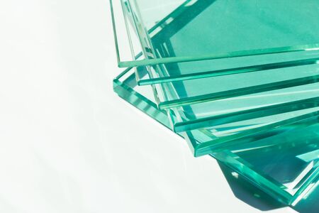 The reflection of the light of the glassの写真素材