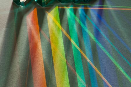 Light through glass  abstract light pattern created by glass