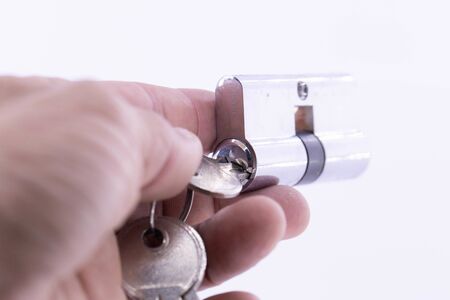 Gun mechanism and internal lock and key set