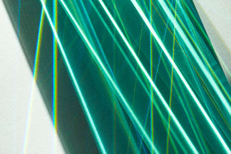 Light beam through glass, lines, background