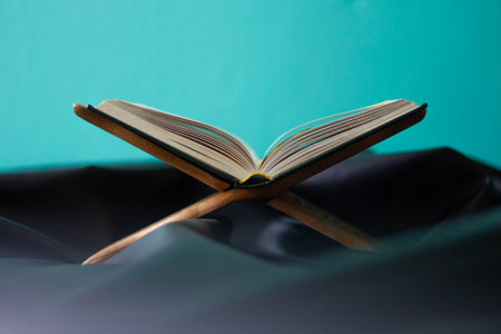 The Qur'an, sometimes called the Qur'an or Qur'an, is the Islamic scripture that Muslims believe was sent down from God.の写真素材