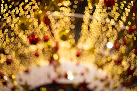 Bokeh, golden color that is beautiful on various occasions.の写真素材