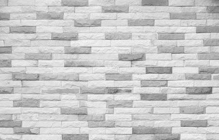Bricks stacked in black and white.の写真素材