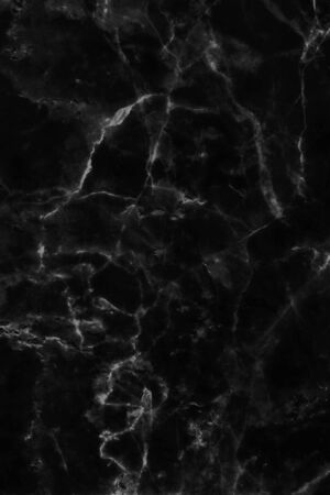 black marble texture, detailed structure of marble in natural patterned  for background and design.の写真素材
