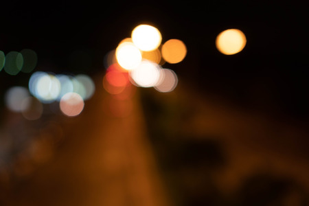 Blurry of bokeh background. Dark space on black.の写真素材