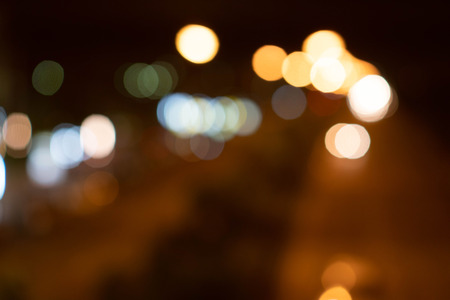 Blurry of bokeh background. Dark space on black.の写真素材