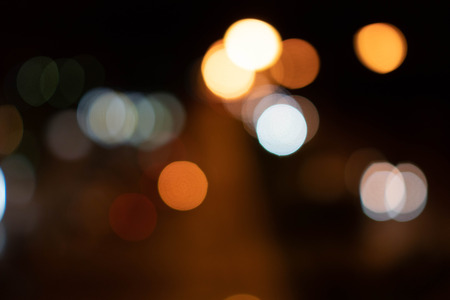 Blurry of bokeh background. Dark space on black.の写真素材