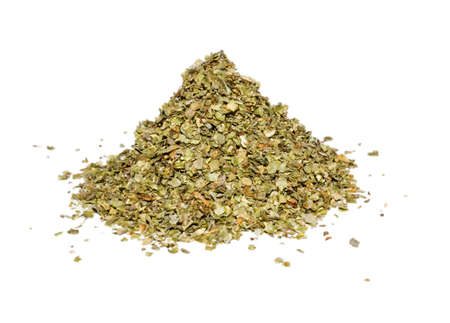 Grounds marjoram isolated on white backgroundの写真素材