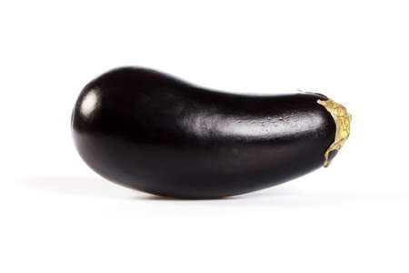 Aubergine isolated on white backgroundの写真素材