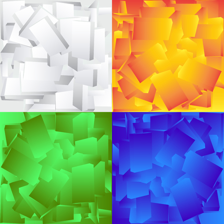 Set of vector illustrated mondern, abstract background.のイラスト素材