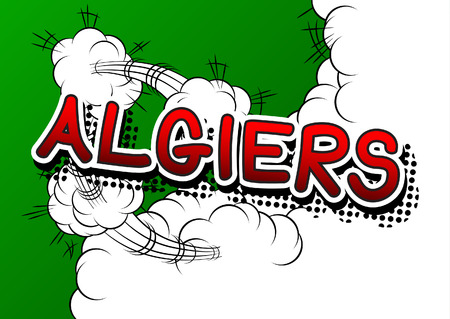 Algiers - Comic book style text.のイラスト素材