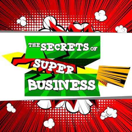 Vector Secrets of Super Business bannerのイラスト素材
