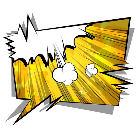 Speech bubble filled with comic book background.のイラスト素材