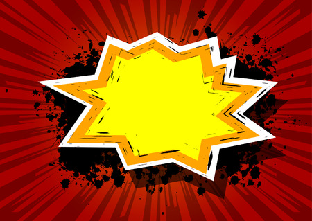 Colorful vector illustrated comic book style background.のイラスト素材