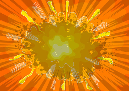 Colorful vector illustrated comic book style background.のイラスト素材