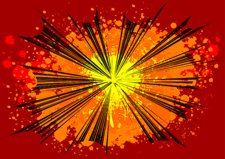 Colorful vector illustrated comic book style background.のイラスト素材