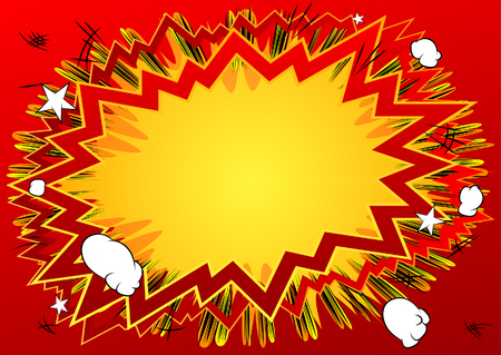 Colorful vector illustrated comic book style background.のイラスト素材