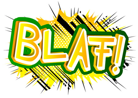 Blaf! - Vector illustrated comic book style expression.のイラスト素材