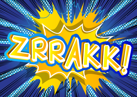 Zrrakk! - Vector illustrated comic book style expression.のイラスト素材