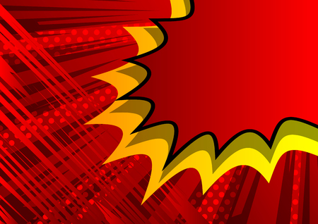 Vector illustrated cartoon, comic book style background.のイラスト素材
