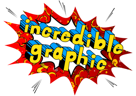 Incredible Graphic Comic book style phraseのイラスト素材