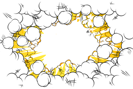 Vector illustrated comic book style abstract background.のイラスト素材