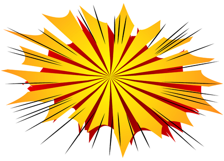 Vector illustrated retro comic background, pop art vintage style.のイラスト素材