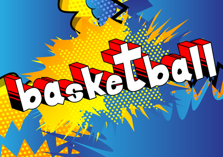 Basketball - Vector illustrated comic book style phrase.のイラスト素材