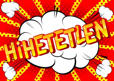 Incredible in Hungarian. Comic book style foreign language cartoon words.のイラスト素材