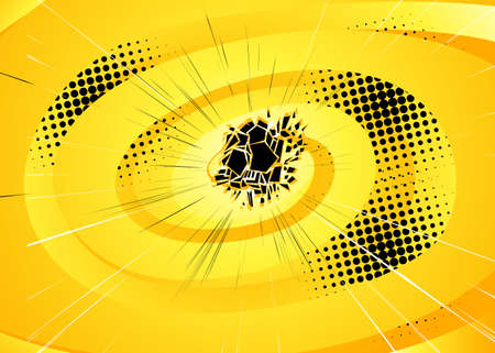 Cartoon design colored background. Comic book backdrop illustration. Vector comics wallpaper.