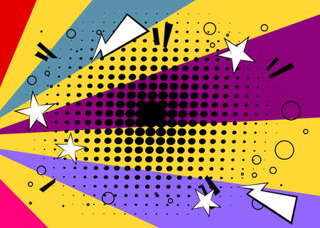 Cartoon design colored background. Comic book backdrop illustration. Vector comics wallpaper.のイラスト素材