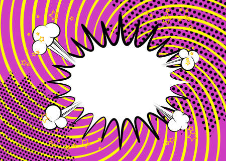 Cartoon design colored background. Comic book backdrop illustration. Vector comics wallpaper.のイラスト素材
