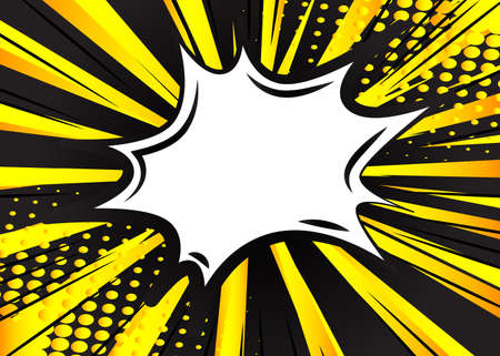 Cartoon design colored background. Comic book illustration. Vector comics backdrop.のイラスト素材