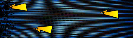 Cartoon design colored banner. Comic book background illustration. Vector comics backdrop.のイラスト素材