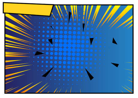 Comic book background. Vector illustrated cartoon, comic book style background.
