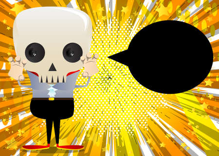 Kids dressed for Halloween is trying to scare you. Vector cartoon character illustration of kids ready to Trick or Treat.のイラスト素材