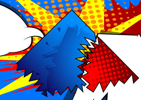 Cartoon Cool Backgrounds, comic book backdrop. Retro vector comics pop art design.のイラスト素材