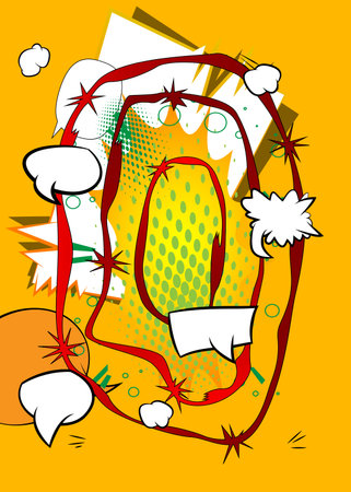 Vintage abstract cartoon backdrop, comic book background. Retro vector comics pop art design.のイラスト素材
